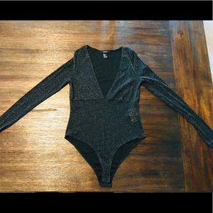 Bodysuit with sparkles